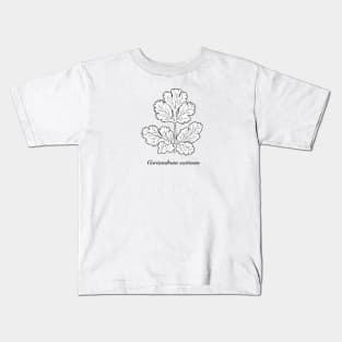 Coriandrum sativum - Coriander or cilantro. Kids T-Shirt